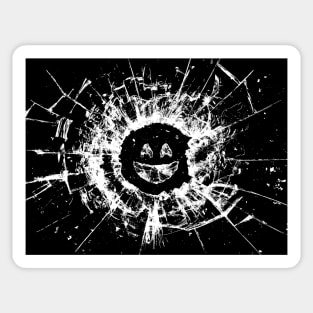 Black Mirror Smile Sticker